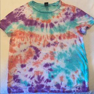 Pastel tie dye t shirt